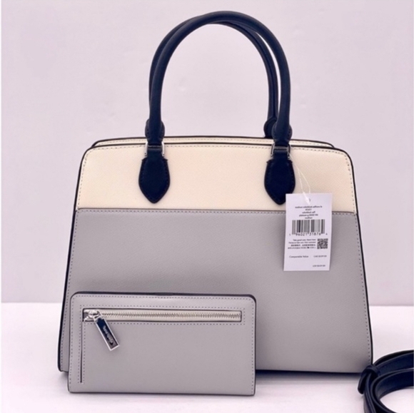 NWT Kate Spade Madison Colorblock Medium Satchel and Matching Wallet Set - Picture 3 of 10
